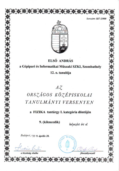 OKTV Országos Fizika